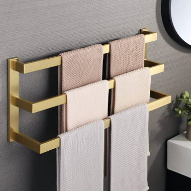 Gold towel bar discount set